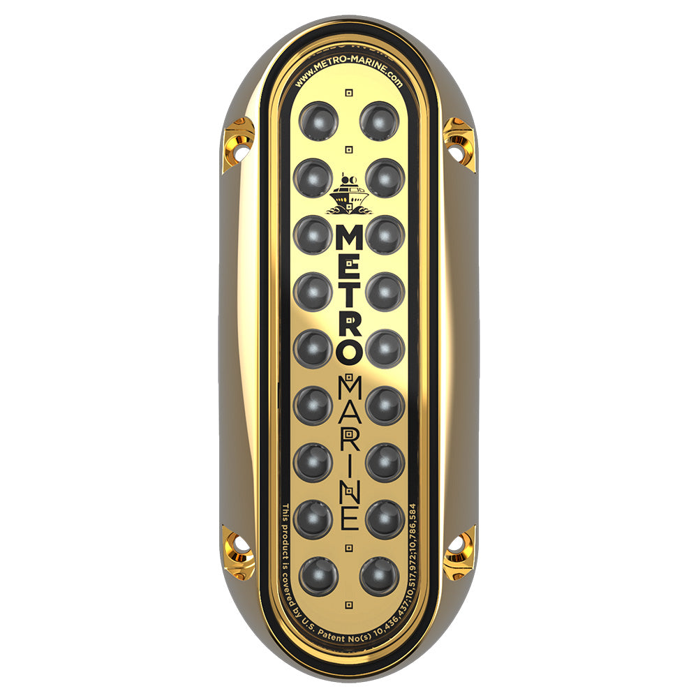Metro Marine HighOutput Elongated Vertical Mount Light wIntelligent Monochromatic LEDs Green 90 Beam FBME1VG390