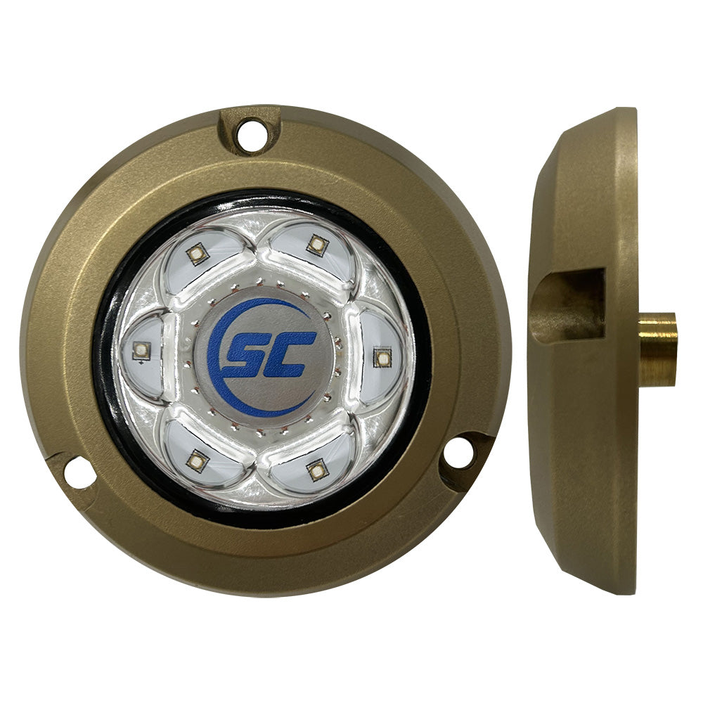 ShadowCaster SC2 Series Bronze Surface Mount Underwater Light Bimini Blue SC2BBBZSM