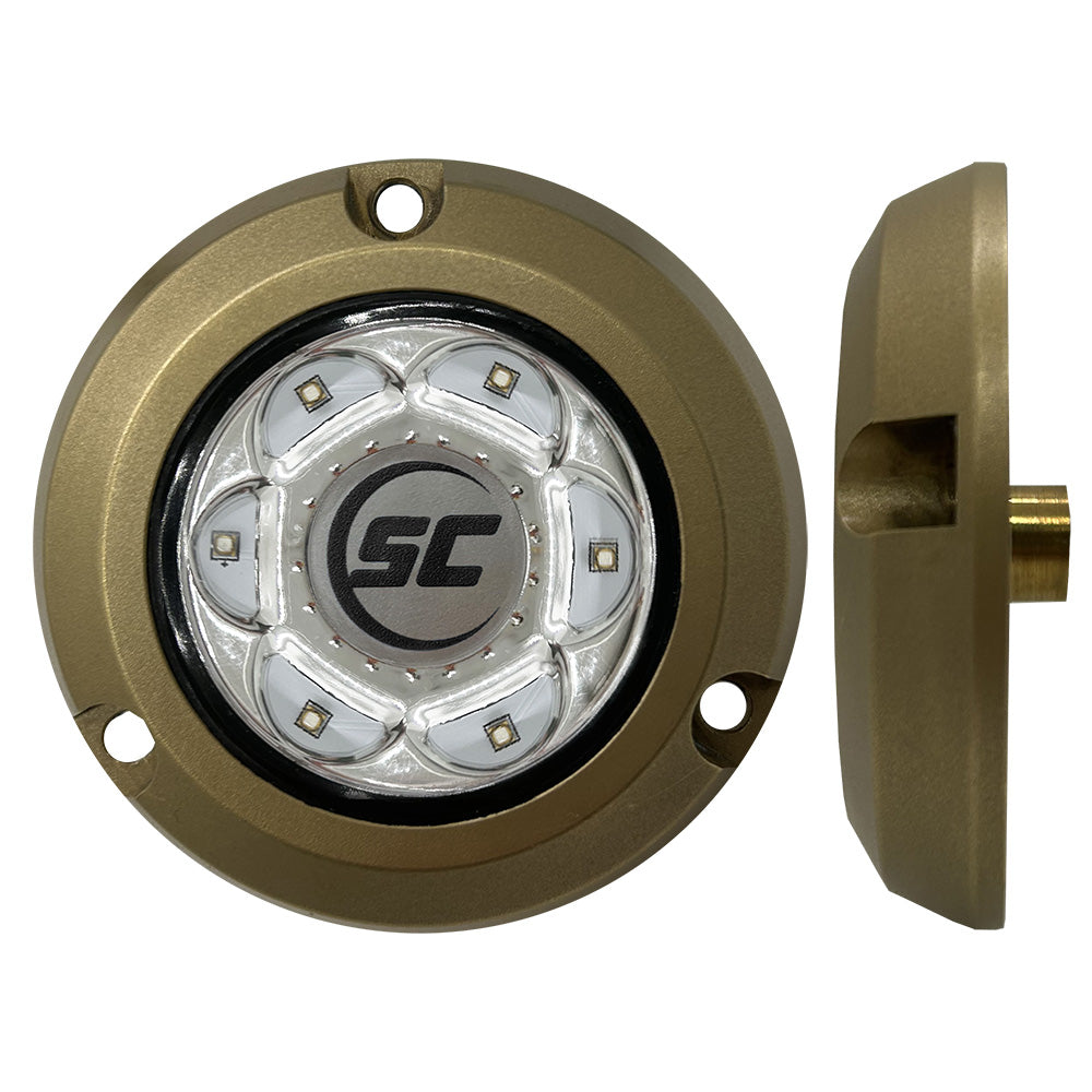 ShadowCaster SC2 Series Bronze Surface Mount Underwater Light Great White SC2GWBZSM