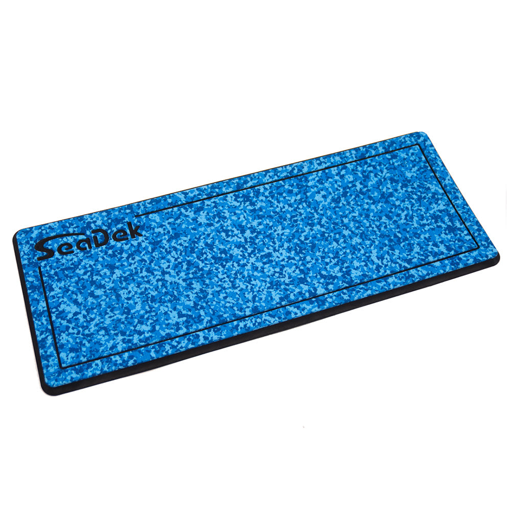 SeaDek 16 x 39 20mm Dual Density Large Helm Pad wSeaDek Logo Brushed Texture Aqua CamoBlack 4064mm x 9906mm x 20mm