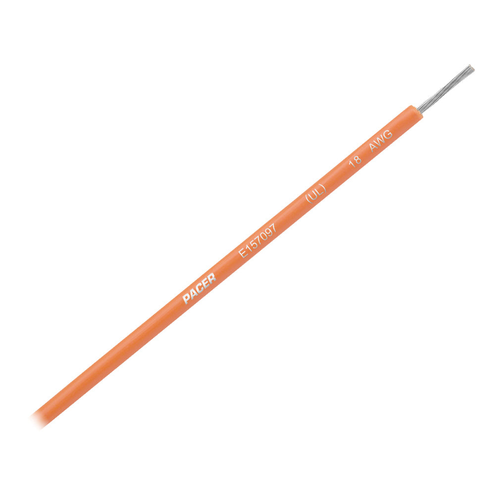 Pacer Orange 18 AWG UL Marine Wire 35 WUL18OR35