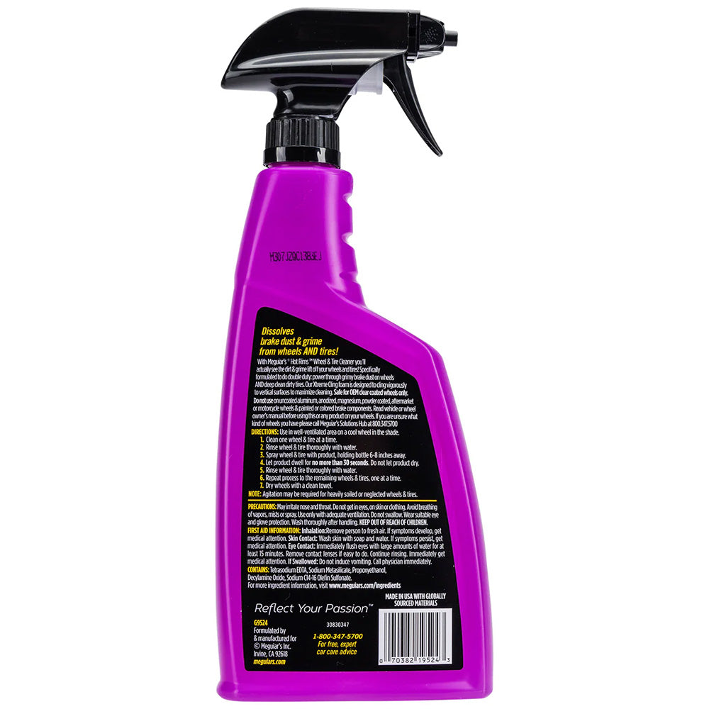Meguiars Hot Rims Wheel Tire Cleaner 24oz G9524