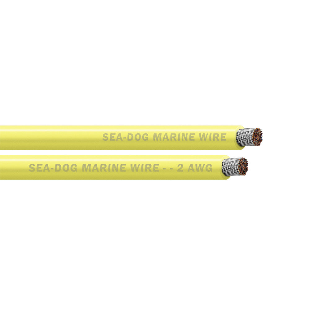 SeaDog 2 AWG Yellow Battery Cable 400 8002036