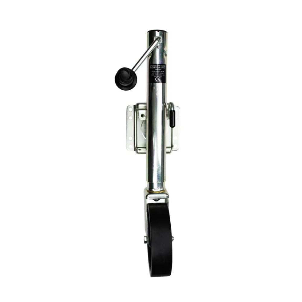Powerwinch Saltwater Series Jack 1500lb BoltOn Single Wheel Zinc 500 HR Salt Spray 21600J1500B1ZR