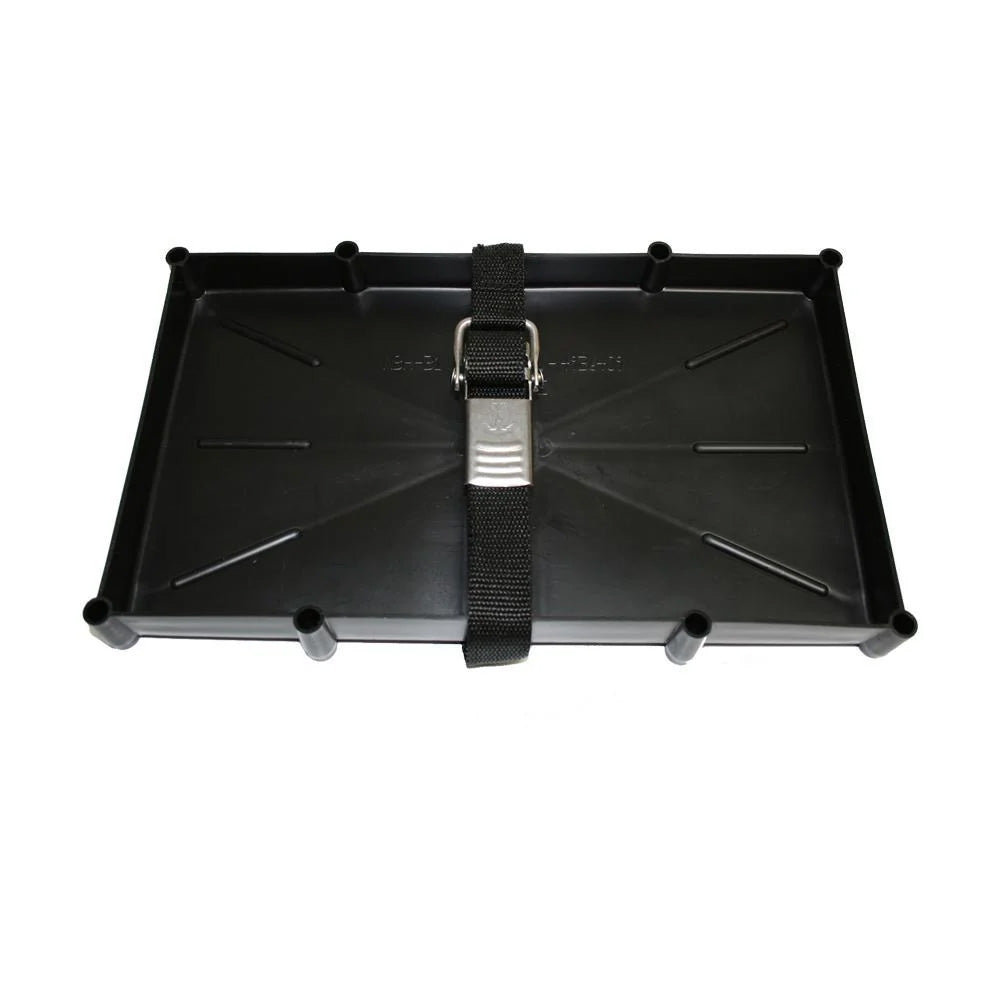 TH Marine 31 Series Battery Holder Tray wStainless Buckled Strap NBH31SSCDP