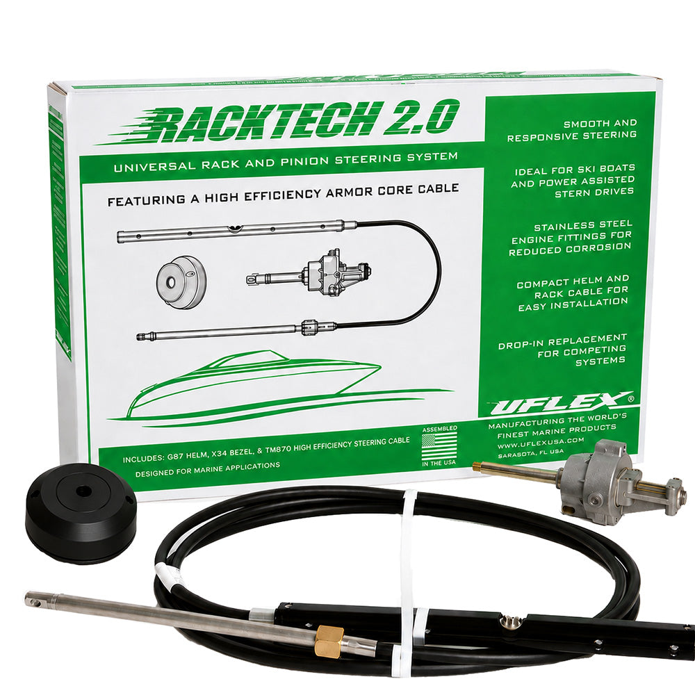 Uflex Racktech 20 High Efficiency Rack Pinion System Kit 18 Cable RACKTECH2018