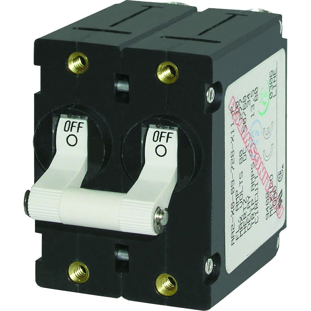 Blue Sea 7233 ASeries Double Pole Toggle 10AMP White 7233