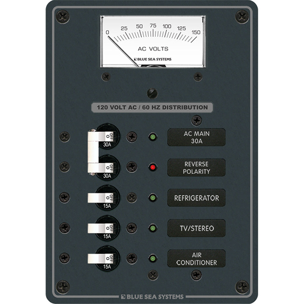 Blue Sea 8043 AC Main 3 Positions Toggle Circuit Breaker Panel White Switches 8043