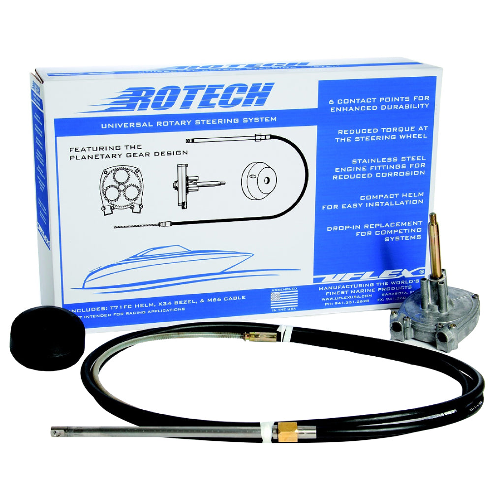 UFlex Rotech 8 Rotary Steering Package Cable Bezel Helm ROTECH08FC