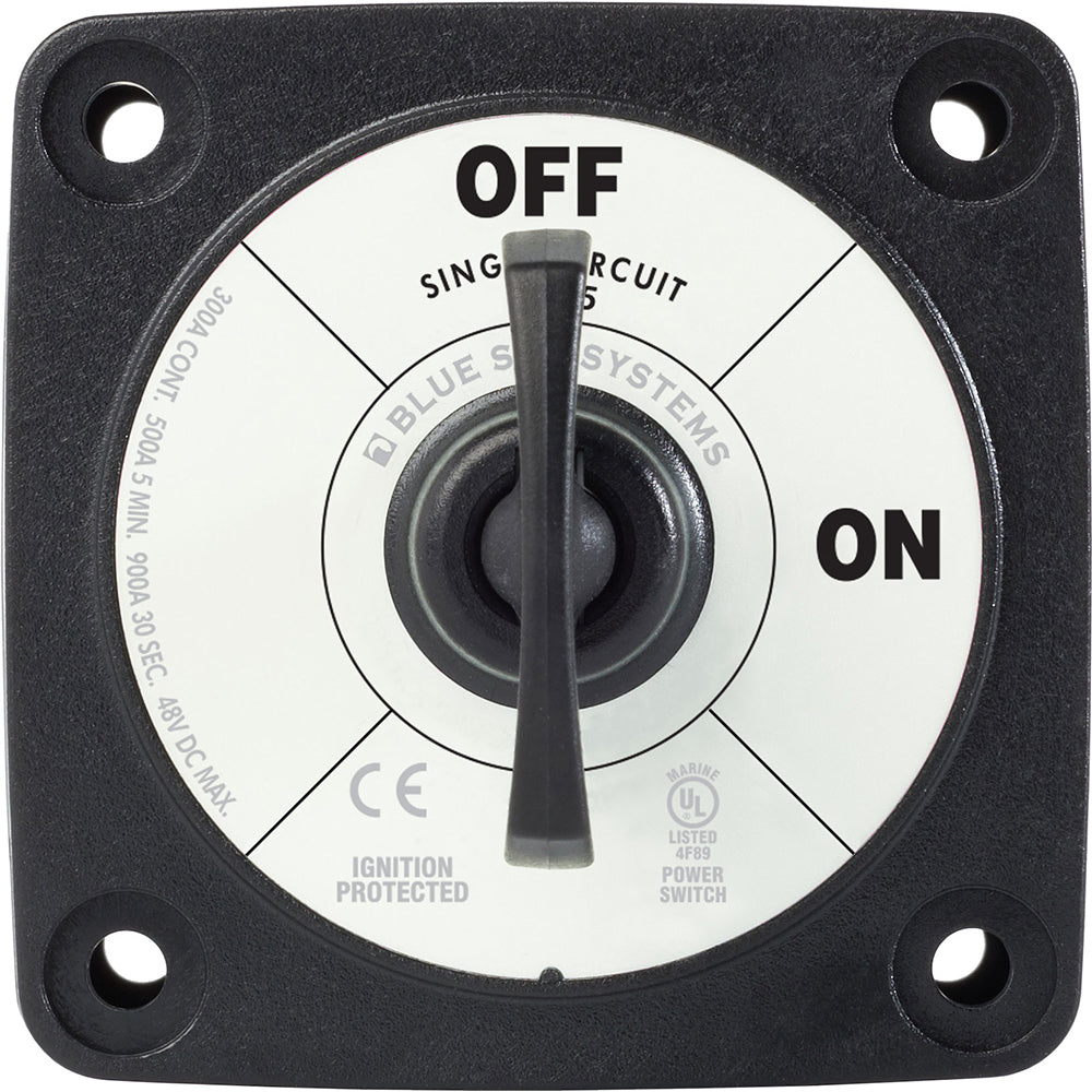 Blue Sea 6005200 Battery Switch Single Circuit ONOFF Black 6005200