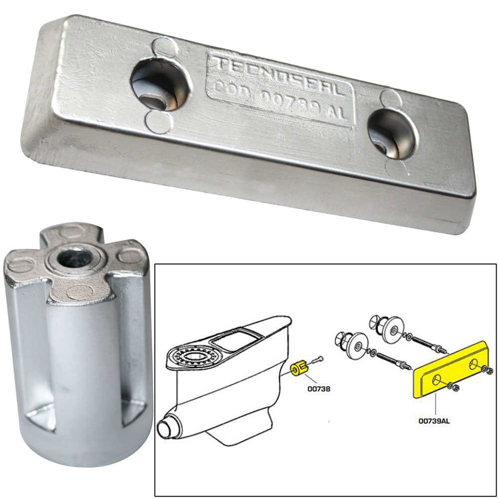 Tecnoseal Anode Kit Volvo IPS ZincAluminum 20715