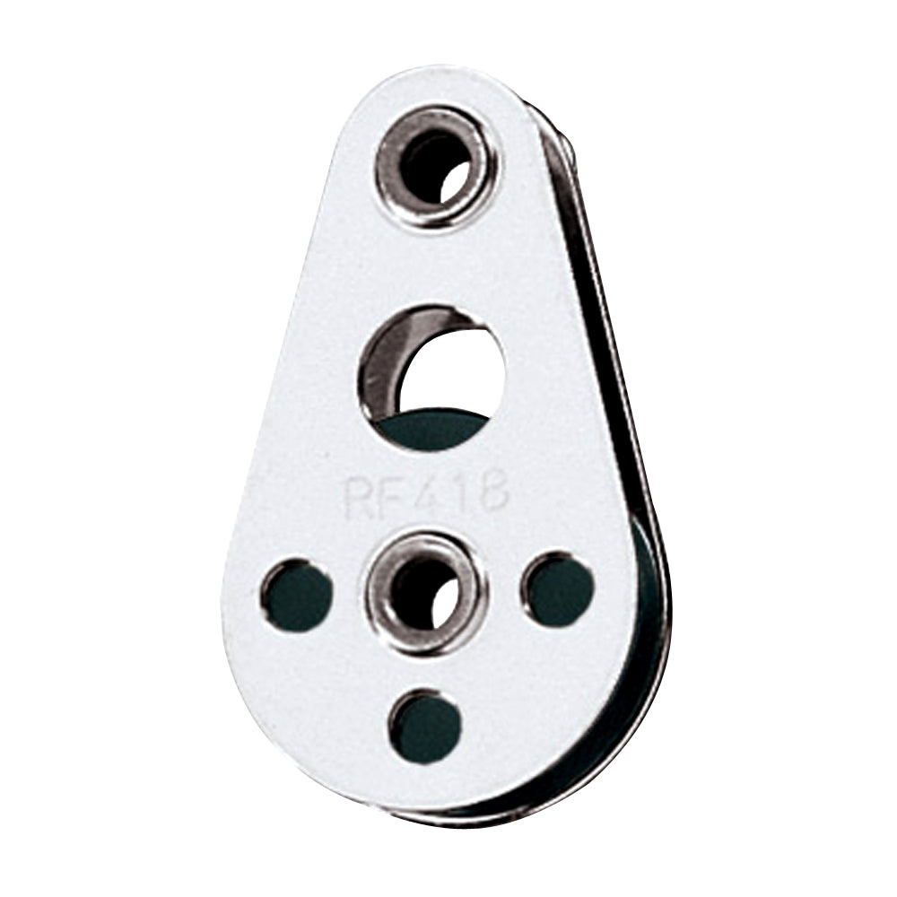 Ronstan Wire Block Tubular Rivet Head wNylatron Sheave 25mm 1 Sheave Diameter RF418