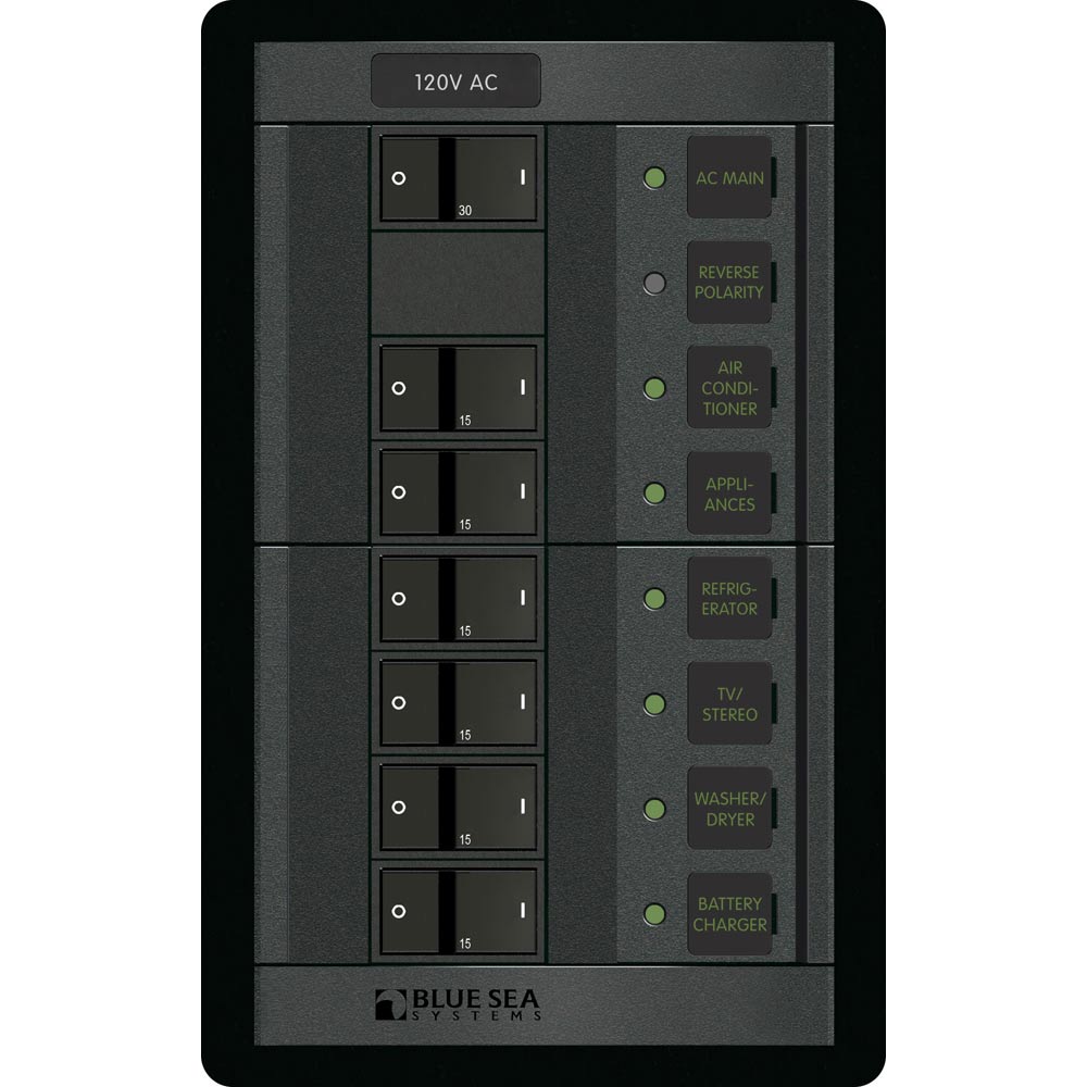 Blue Sea 1202 120V AC Main 6 Positions Vertical 1202