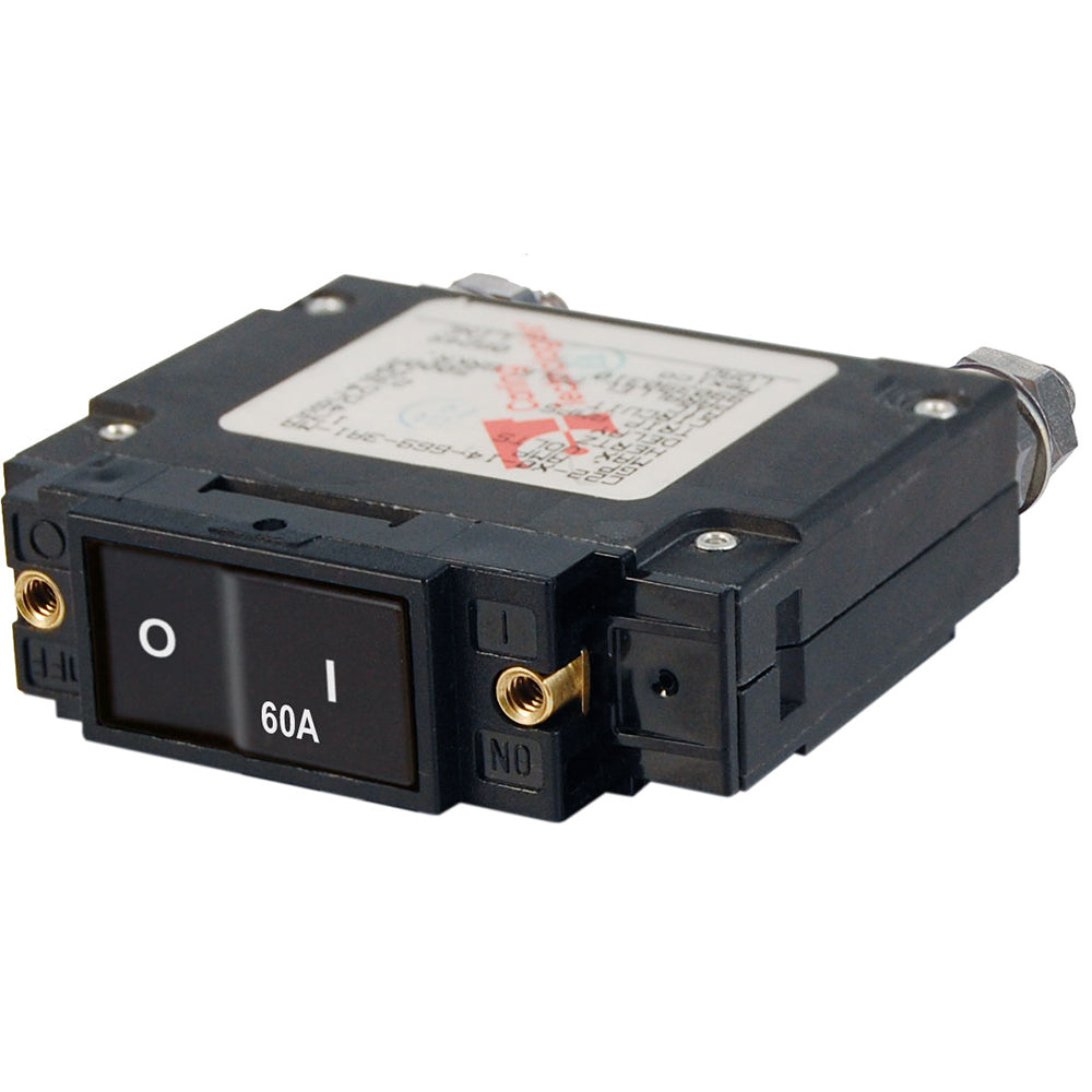 Blue Sea 7547 CSeries Flat Rocker Circuit Breaker Single Pole 60A 7547
