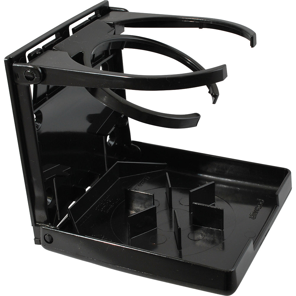 Attwood FoldUp Drink Holder Dual Ring Black 24457