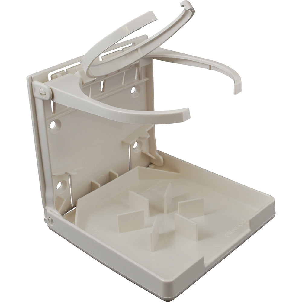 Attwood FoldUp Drink Holder Dual Ring White 24497