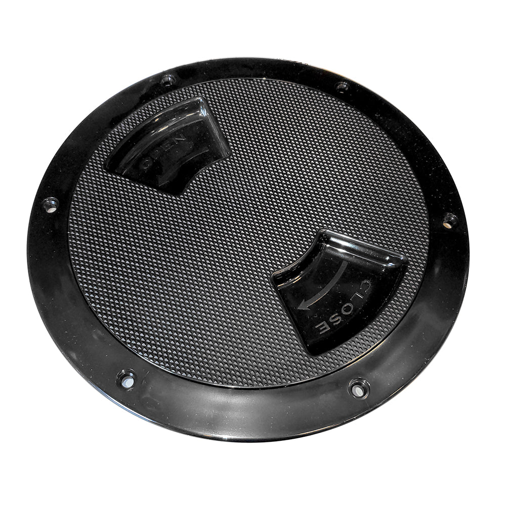 SeaDog Textured Quarter Turn Deck Plate Black 6 3361671