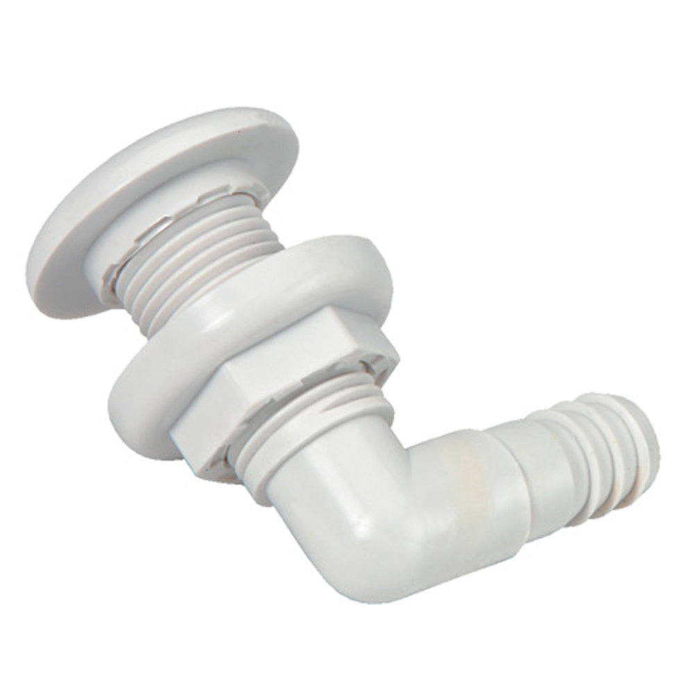 Johnson Pump ThruHull Connector 34 90 White 7503500