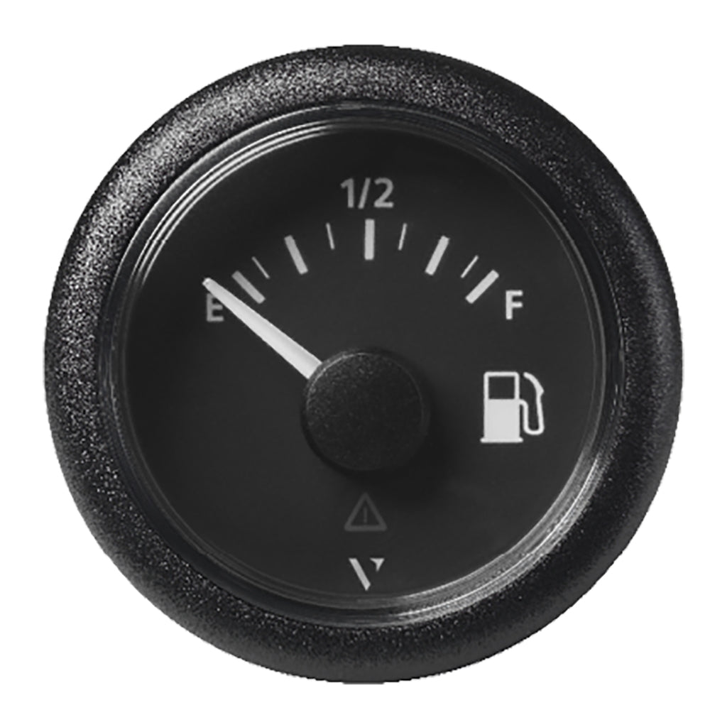 Veratron 52MM 2116 ViewLine Fuel Level Gauge EmptyFull 240335 OHM Black Dial Round Bezel A2C59514094