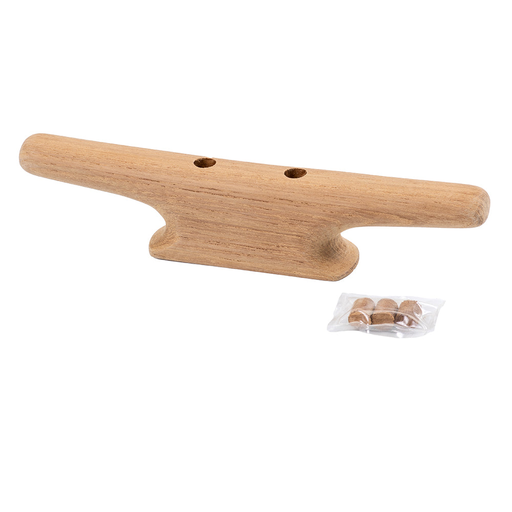 Whitecap 8 Cleat Teak 60402