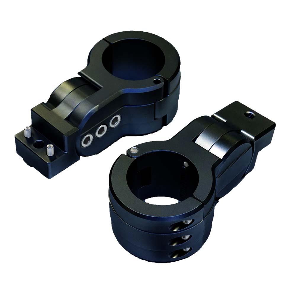 PTM Watersports Board Rack Mounts 25 Pipe Clamp Black P131982500TEBBK