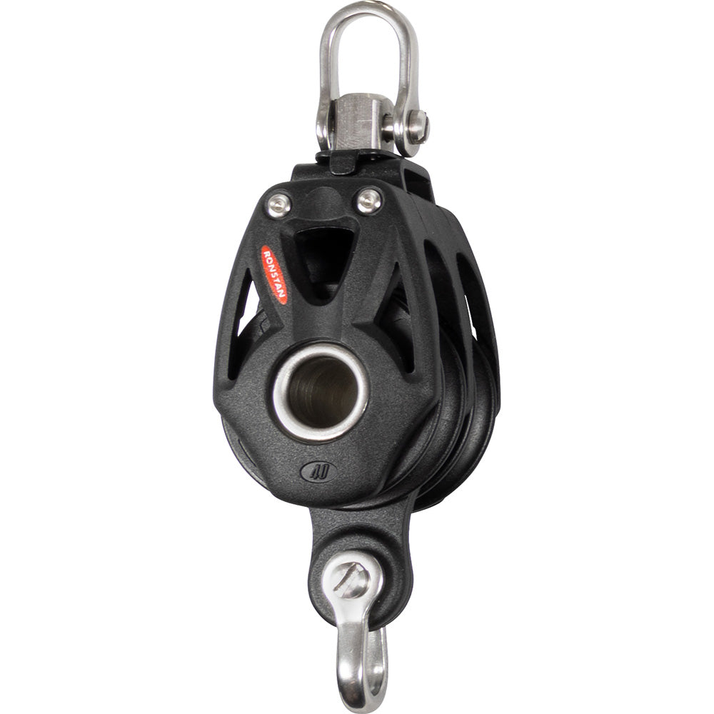 Ronstan Series 40 Orbit BB Double Block wBecket Swivel Shackle RF48210