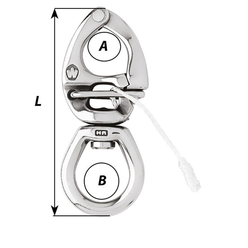 Wichard HR Quick Release Snap Shackle With Large Bail 160mm Length 61964 02778