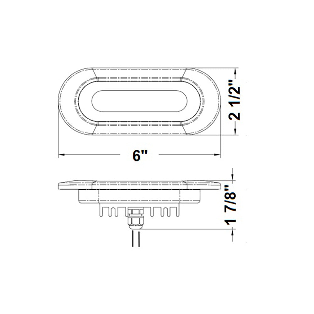 Scandvik Flush Mount Spreader Light  1030V  White 41343P