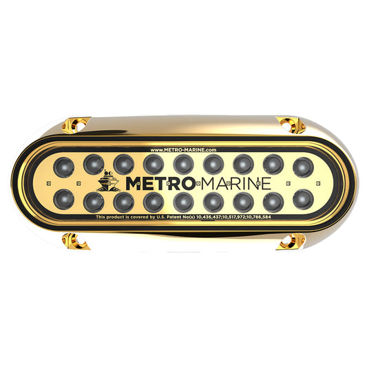 Metro Marine HighOutput Elongated Underwater Light wIntelligent Monochromatic LEDs  Blue 90 Beam FBME1HB390