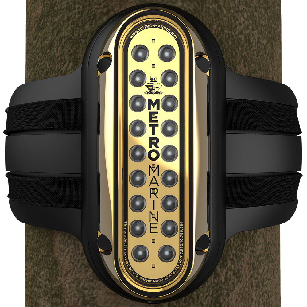 Metro Marine HighOutput Vertical Piling Mount Light wIntelligent Monochromatic LEDs  Blue 90 Beam FPME1VB390