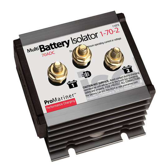 ProMariner Battery Isolator  1 Alternator  2 Battery  70 AMP 11072
