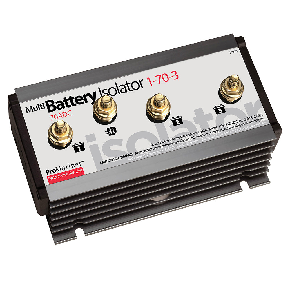 ProMariner Battery Isolator  1 Alternator  3 Battery  70 AMP 11073