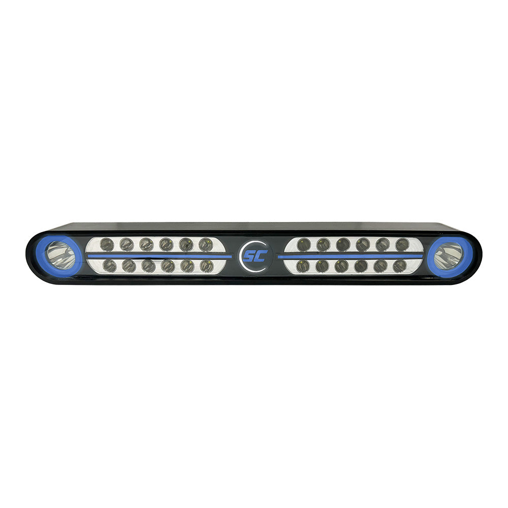 ShadowCaster Eagle Ray LED Light Bar  Black Housing  Dual Optics SCMEAGLERAYBK