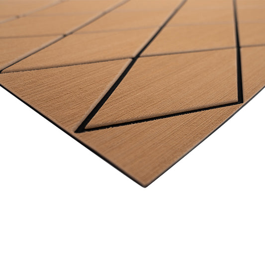 SeaDek 40 x 80 6mm Two Color Diamond Full Sheet  Brushed Texture  MochaBlack 1016mm x 2032mm x 6mm 5641180093
