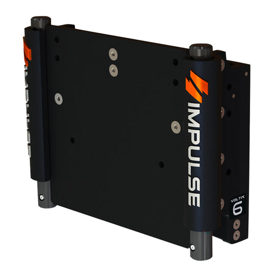 IMPULSE XL 6 Set Back Electric Jack Plate wStandard Control  Black Anodize 75053B