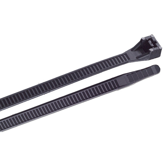 Ancor 8 UV Black Heavy Duty Cable Zip Ties  100 Pack 199207