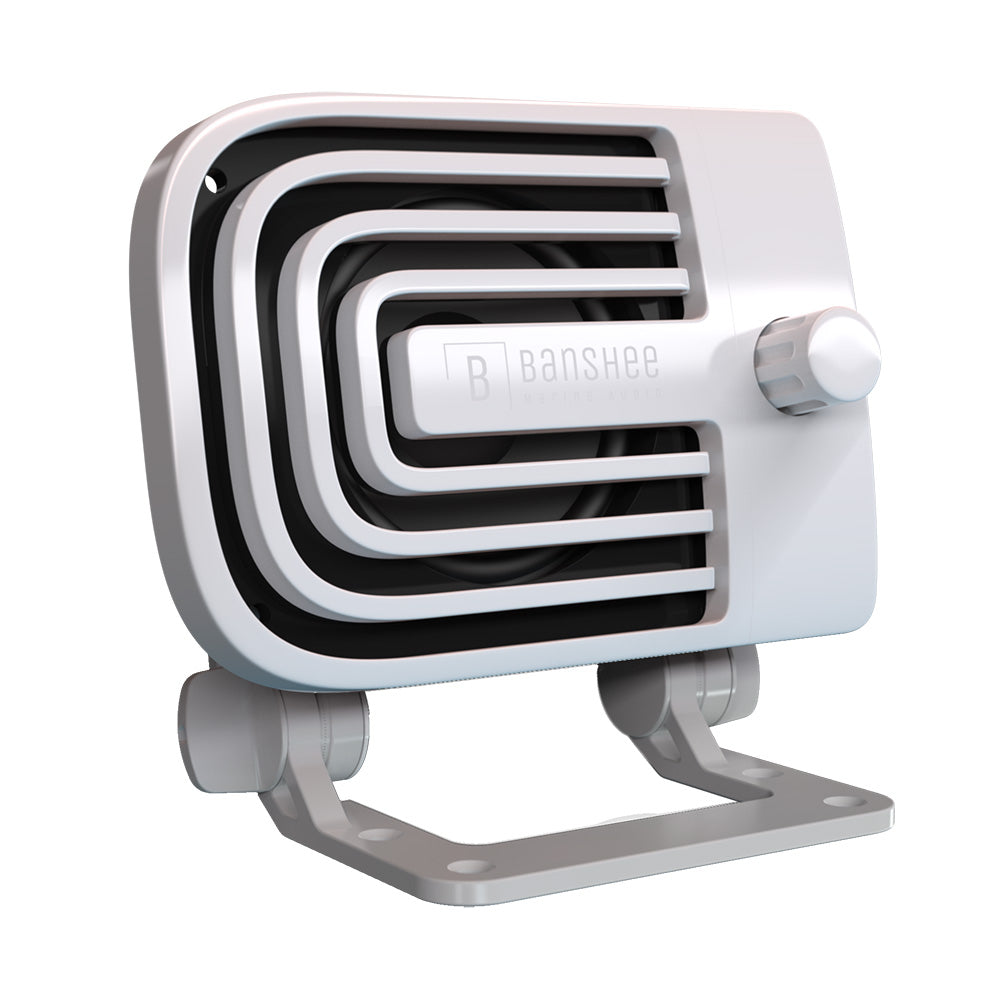 Banshee Marine Active External VHF Speaker  White BARVA1W