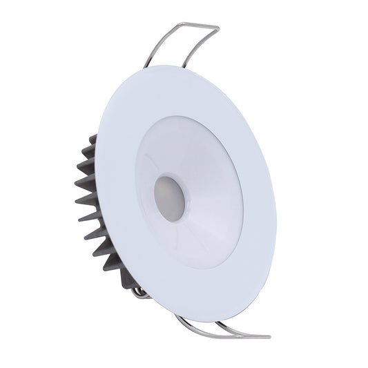 Lumitec Illusion Flush Mount LED Down Light  Spectrum RGBW  Cool White  White Housing 117127