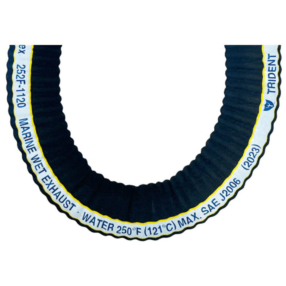 Trident Marine 112 ExtraFlex Corrugated Marine Wet Exhaust Hose  Sold by the Foot 252F1126FT