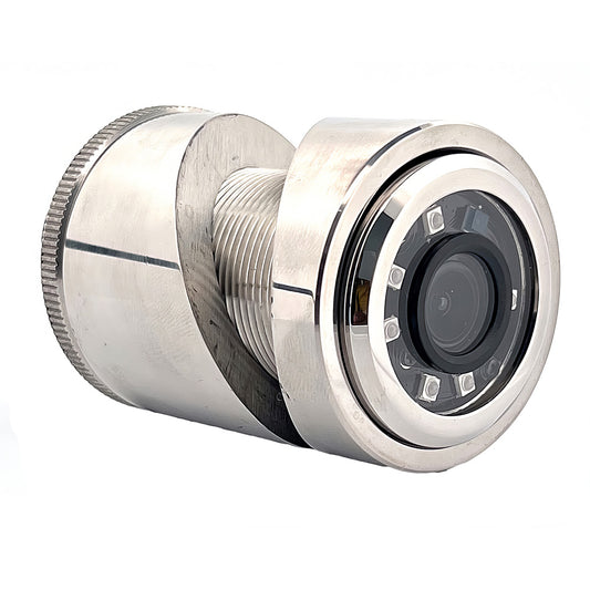 Iris 3MP Compact 316L Stainless Steel ThruHullPanel IP Camera  28mm Lens IRIS43528