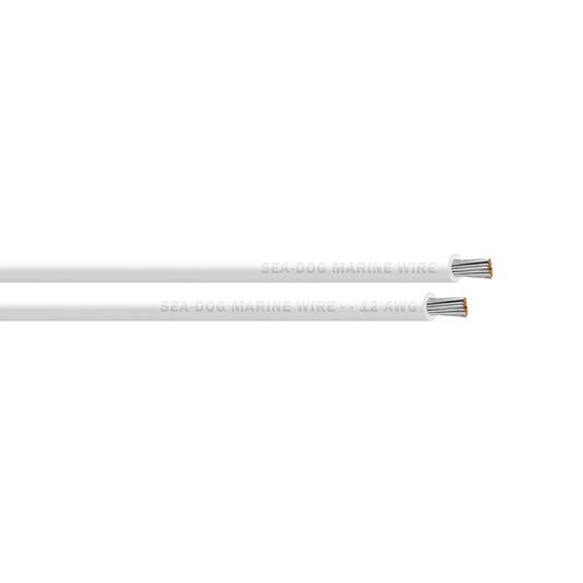 SeaDog 12 AWG White Primary Wire  250 8012054