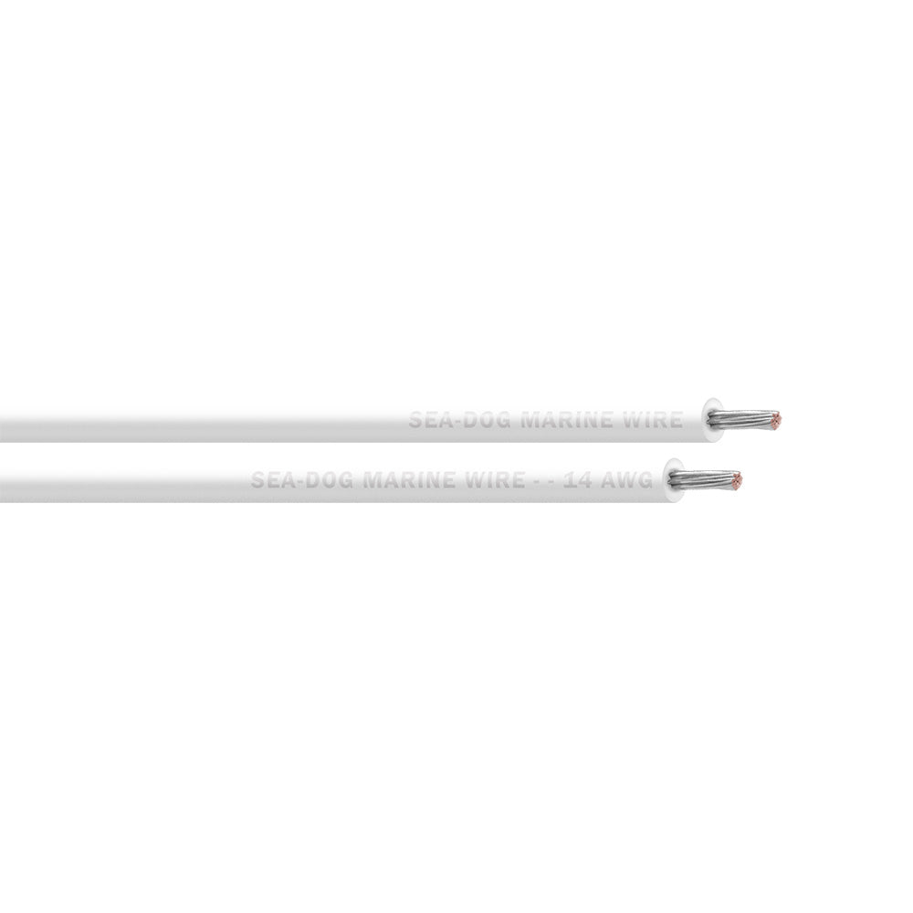 SeaDog 14 AWG White Primary Wire  250 8014054