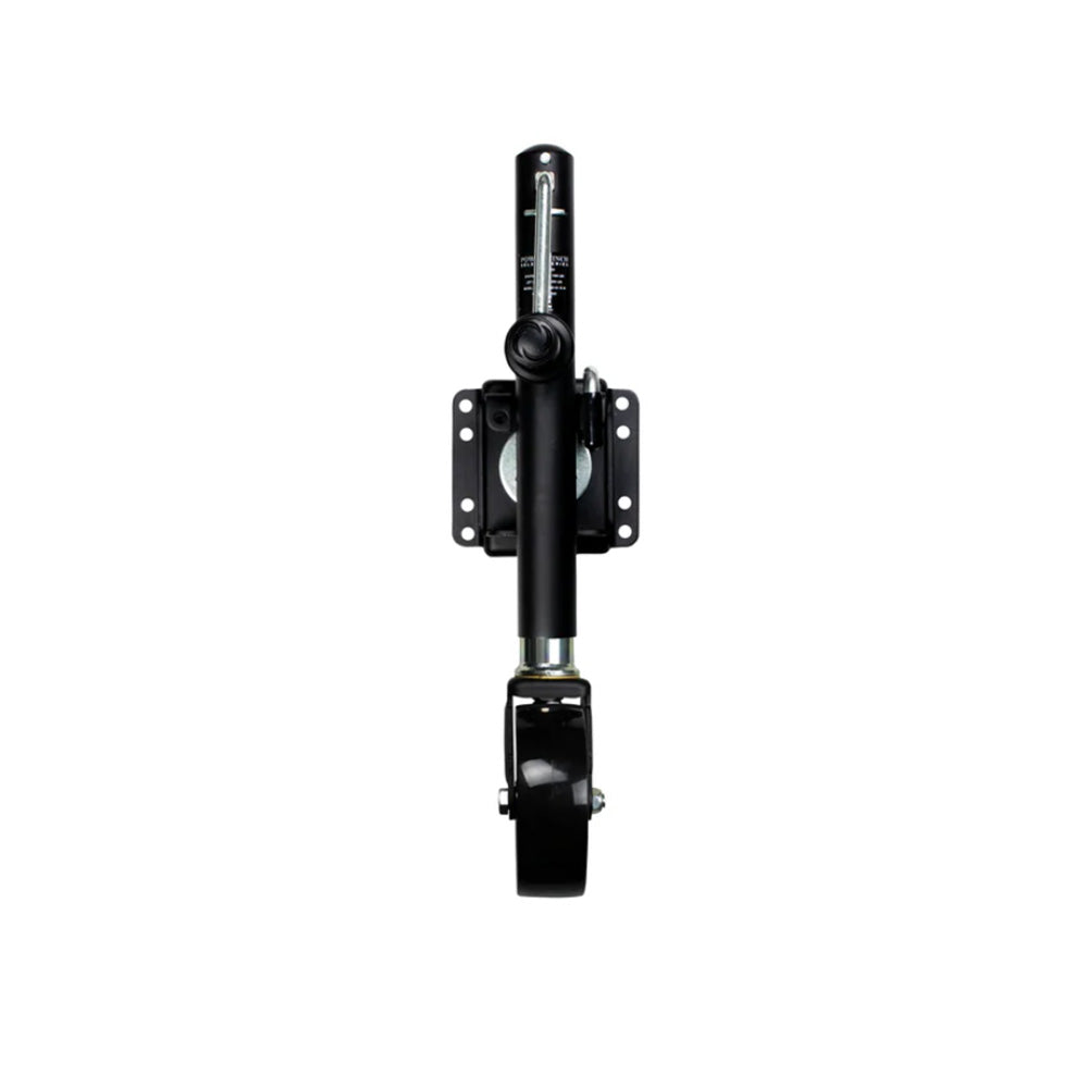 Powerwinch Select Series Jack  1000lb WeldOn Single Wheel Carbon Black 21400J1000W1BR