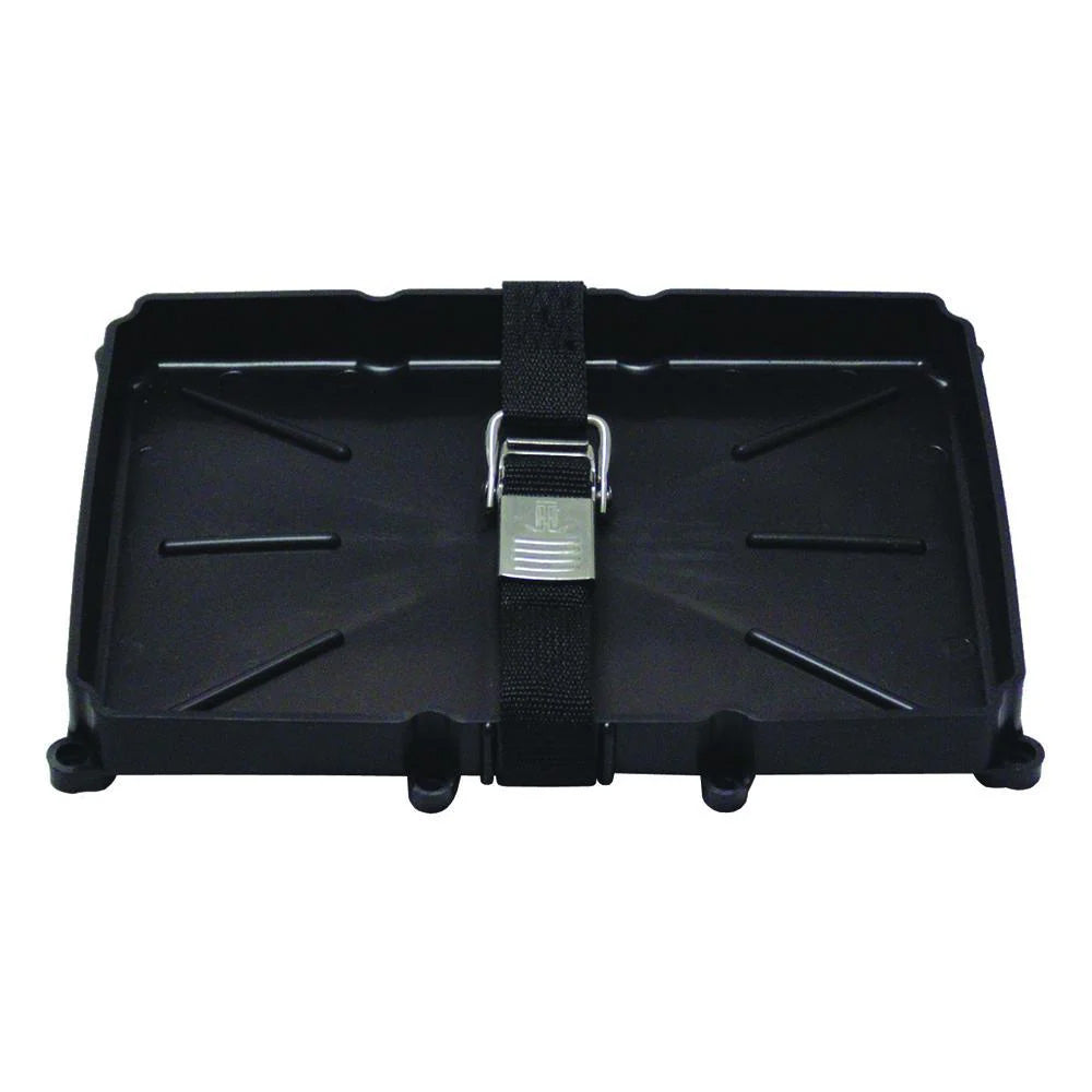 TH Marine 24 Series Battery Holder Tray wStainless Buckled Strap NBH24SSCDP