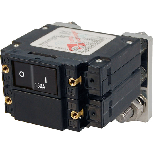 Blue Sea 7475 CSeries Flat Rocker Circuit Breakers Single and Double Pole    150 Amp 7475