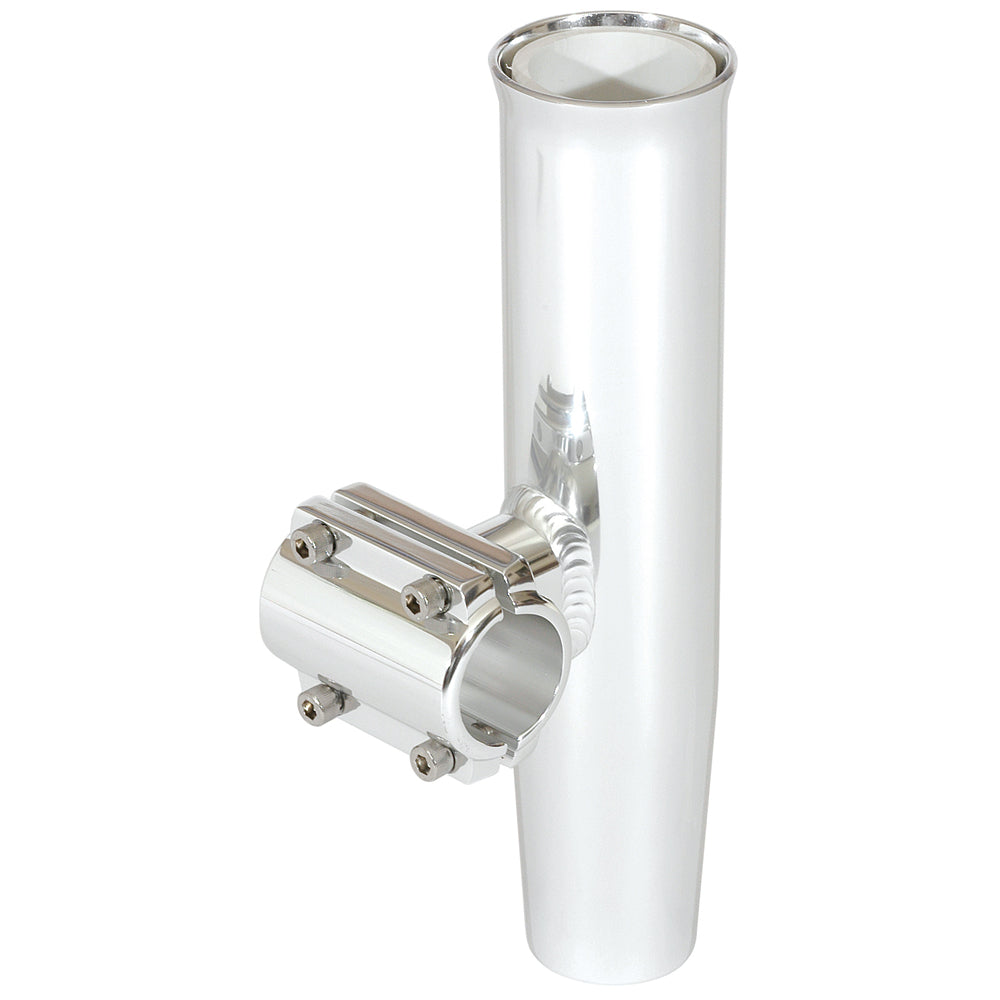 Lees ClampOn Rod Holder  Silver Aluminum  Horizontal Mount  Fits 1660 OD Pipe RA5203SL
