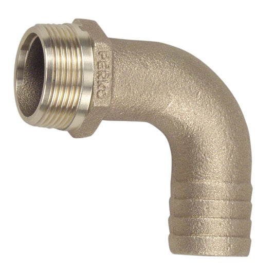 Perko 114 Pipe to Hose Adapter 90 Degree Bronze MADE IN THE USA 0063DP7PLB