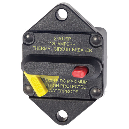 Blue Sea 7088 120 Amp Circuit Breaker Panel Mount 285 Series 7088