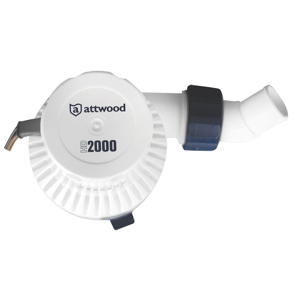 Attwood HeavyDuty Bilge Pump 2000 Series  12V  2000 GPH 47604
