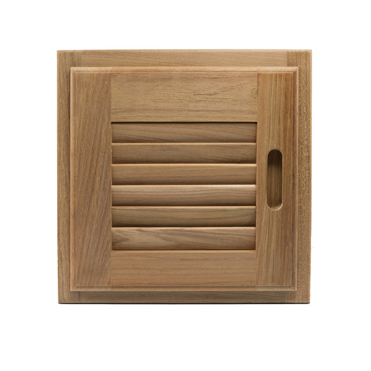Whitecap Teak Louvered Door  Frame  Right Hand  12 x 12 60720